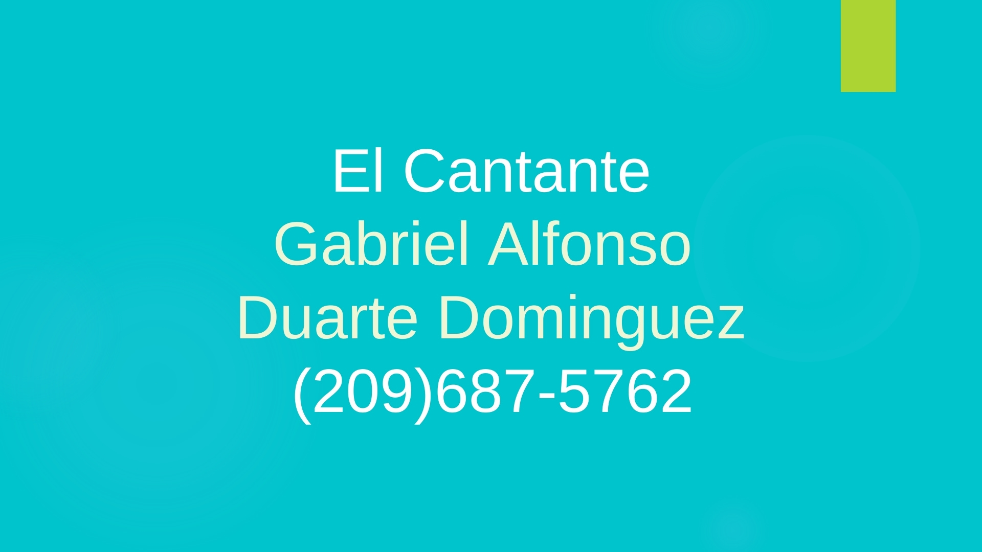 El Cantante