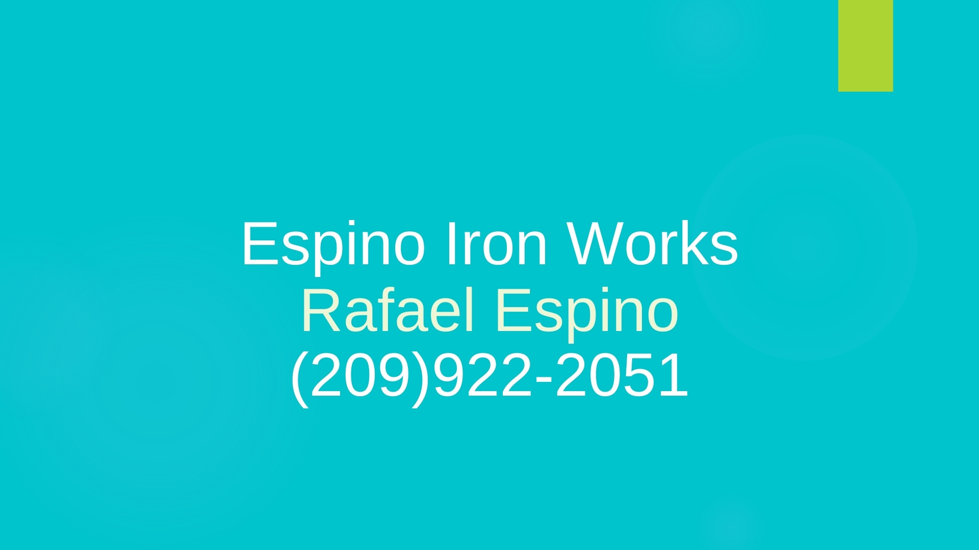 Espino Iron Works